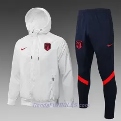 Atlético Madrid Chaqueta De Entrenamiento Traje Windrunner Hombre 2022/23 Blanca Atlético Madrid Chaqueta De Entrenamiento Traje Windrunner Hombre 2022/23 Blanca