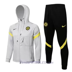 Chelsea Chaqueta De Entrenamiento Con Capucha Hombre 2022/23 Gris Claro Chelsea Chaqueta De Entrenamiento Con Capucha Hombre 2022/23 Gris Claro