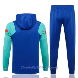 FC Barcelona Chaqueta De Entrenamiento Con Capucha Hombre 2022/23 Verde Azul