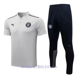 Manchester City Polo De Entrenamiento Hombre 2022/23 Gris Claro Manchester City Polo De Entrenamiento Hombre 2022/23 Gris Claro