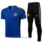 Manchester United Champions League Camiseta De Entrenamiento Hombre 2022/23 Azul