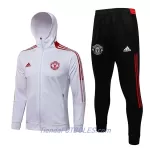Manchester United Chaqueta De Entrenamiento Con Capucha Hombre 2022/23 Roja Blanca