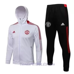 Manchester United Chaqueta De Entrenamiento Con Capucha Hombre 2022/23 Roja Blanca Manchester United Chaqueta De Entrenamiento Con Capucha Hombre 2022/23 Roja Blanca
