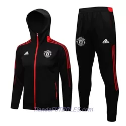 Manchester United Chaqueta De Entrenamiento Con Capucha Hombre 2022/23 Roja Negra Manchester United Chaqueta De Entrenamiento Con Capucha Hombre 2022/23 Roja Negra