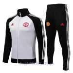 Manchester United Conjunto De Chaqueta De Entrenamiento Hombre 2022/23 Blanco Negro