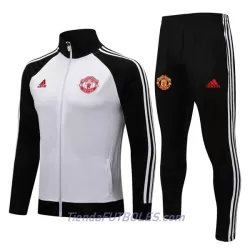 Manchester United Conjunto De Chaqueta De Entrenamiento Hombre 2022/23 Blanco Negro Manchester United Conjunto De Chaqueta De Entrenamiento Hombre 2022/23 Blanco Negro
