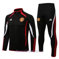 Manchester United Conjunto De Chaqueta De Entrenamiento Hombre 2022/23 Negro Blanco Manchester United Conjunto De Chaqueta De Entrenamiento Hombre 2022/23 Negro Blanco