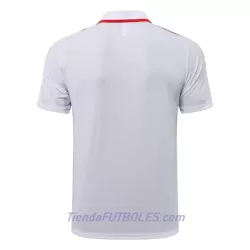Manchester United Polo De Entrenamiento Hombre 2022/23 Blanca Roja Blanca