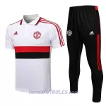 Manchester United Polo De Entrenamiento Hombre 2022/23 Blanco Negro Rojo