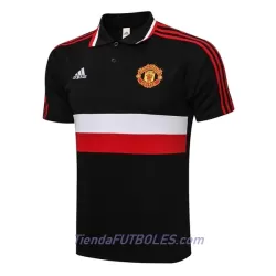 Manchester United Polo De Entrenamiento Hombre 2022/23 Negra Roja Blanca