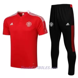 Manchester United Polo De Entrenamiento Hombre 2022/23 Roja Blanca Manchester United Polo De Entrenamiento Hombre 2022/23 Roja Blanca