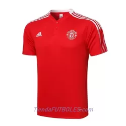 Manchester United Polo De Entrenamiento Hombre 2022/23 Roja Blanca