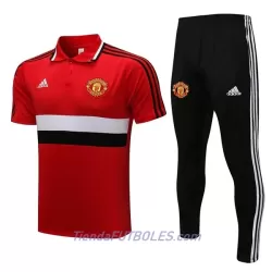 Manchester United Polo De Entrenamiento Hombre 2022/23 Roja Negra Blanca Manchester United Polo De Entrenamiento Hombre 2022/23 Roja Negra Blanca