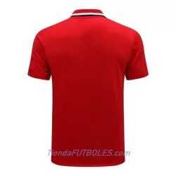 Manchester United Polo De Entrenamiento Hombre 2022/23 Roja Negra Blanca