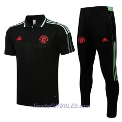Manchester United Polo De Entrenamiento Hombre 2022/23 Verde Negro Manchester United Polo De Entrenamiento Hombre 2022/23 Verde Negro