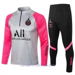Paris Saint-Germain Chándal De Entrenamiento Niño Cremallera Cuarto 2022/23 Rosa Gris Claro