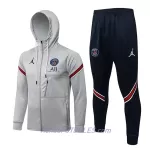 Paris Saint-Germain Chaqueta De Entrenamiento Con Capucha Hombre 2022/23 Gris Claro