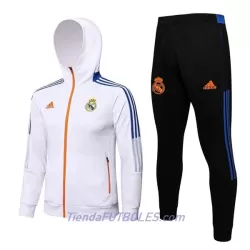 Real Madrid Chaqueta De Entrenamiento Con Capucha Hombre 2022/23 Blanca Real Madrid Chaqueta De Entrenamiento Con Capucha Hombre 2022/23 Blanca