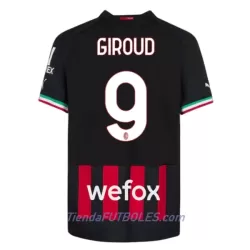 Camiseta AC Milan Giroud 9 Hombre Primera 2022/23 Camiseta AC Milan Giroud 9 Hombre Primera 2022/23