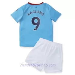 Conjunto Manchester City Haaland 9 Niño Primera 2022/23 Conjunto Manchester City Haaland 9 Niño Primera 2022/23