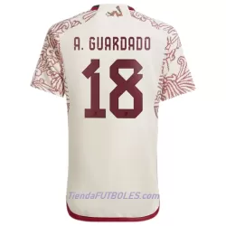 Camiseta México A.Guardado 18 Hombre Segunda Mundial 2022 Camiseta México A.Guardado 18 Hombre Segunda Mundial 2022