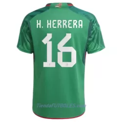 Camiseta México H.Herrera 16 Hombre Primera Mundial 2022 Camiseta México H.Herrera 16 Hombre Primera Mundial 2022