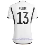 Camiseta Alemania Müller 13 Hombre Primera Mundial 2022