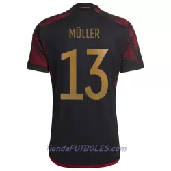 Camiseta Alemania Müller 13 Hombre Segunda Mundial 2022 Camiseta Alemania Müller 13 Hombre Segunda Mundial 2022