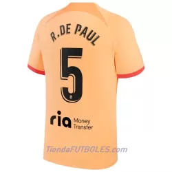 Camiseta Atlético Madrid R. De Paul 5 Hombre Tercera 2022/23 Camiseta Atlético Madrid R. De Paul 5 Hombre Tercera 2022/23