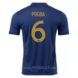 Camiseta Francia Pogba 6 Hombre Primera Mundial 2022 Camiseta Francia Pogba 6 Hombre Primera Mundial 2022