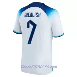Camiseta Inglaterra Grealish 7 Hombre Primera Mundial 2022 Camiseta Inglaterra Grealish 7 Hombre Primera Mundial 2022