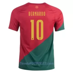 Camiseta Portugal Bernardo 10 Hombre Primera Mundial 2022 Camiseta Portugal Bernardo 10 Hombre Primera Mundial 2022