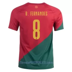 Camiseta Portugal Bruno Fernandes 8 Hombre Primera Mundial 2022 Camiseta Portugal Bruno Fernandes 8 Hombre Primera Mundial 2022