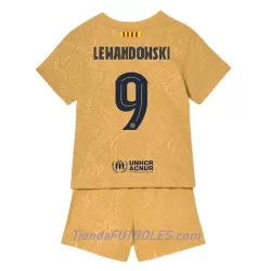 Conjunto FC Barcelona Lewandowski 9 Niño Segunda 2022/23 Conjunto FC Barcelona Lewandowski 9 Niño Segunda 2022/23