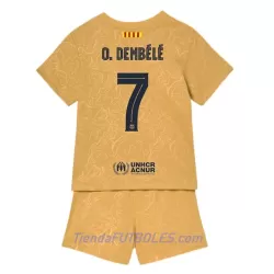 Conjunto FC Barcelona O. Dembele 7 Niño Segunda 2022/23 Conjunto FC Barcelona O. Dembele 7 Niño Segunda 2022/23