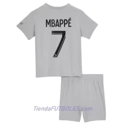 Conjunto Paris Saint-Germain Mbappé 7 Niño Segunda 2022/23 Conjunto Paris Saint-Germain Mbappé 7 Niño Segunda 2022/23