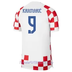 Camiseta Croacia Kramaric 9 Hombre Primera Mundial 2022 Camiseta Croacia Kramaric 9 Hombre Primera Mundial 2022