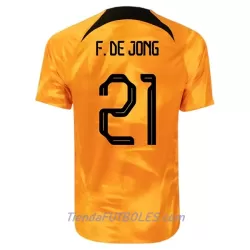 Camiseta Países Bajos Frenkie de Jong 21 Hombre Primera Mundial 2022 Camiseta Países Bajos Frenkie de Jong 21 Hombre Primera Mundial 2022
