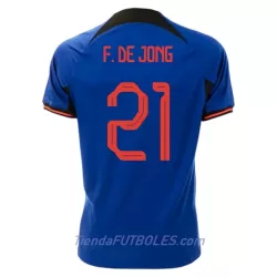 Camiseta Países Bajos Frenkie de Jong 21 Hombre Segunda Mundial 2022 Camiseta Países Bajos Frenkie de Jong 21 Hombre Segunda Mundial 2022