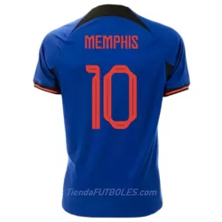 Camiseta Países Bajos Memphis 10 Hombre Segunda Mundial 2022 Camiseta Países Bajos Memphis 10 Hombre Segunda Mundial 2022
