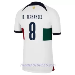 Camiseta Portugal Bruno Fernandes 8 Hombre Segunda Mundial 2022 Camiseta Portugal Bruno Fernandes 8 Hombre Segunda Mundial 2022