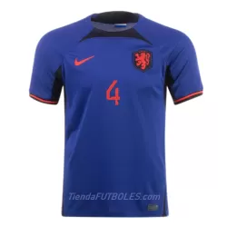 Camiseta Virgil 4 Países Bajos Hombre Segunda Mundial 2022 Camiseta Virgil 4 Países Bajos Hombre Segunda Mundial 2022