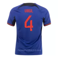 Camiseta Virgil 4 Países Bajos Hombre Segunda Mundial 2022