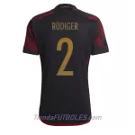 Camiseta Alemania Antonio Rudiger 2 Hombre Segunda Mundial 2022