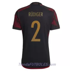 Camiseta Alemania Antonio Rudiger 2 Hombre Segunda Mundial 2022 Camiseta Alemania Antonio Rudiger 2 Hombre Segunda Mundial 2022