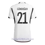 Camiseta Alemania Ilkay Gundogan 21 Hombre Primera Mundial 2022