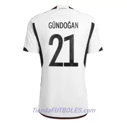 Camiseta Alemania Ilkay Gundogan 21 Hombre Primera Mundial 2022 Camiseta Alemania Ilkay Gundogan 21 Hombre Primera Mundial 2022