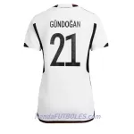 Camiseta Alemania Ilkay Gundogan 21 Mujer Primera Mundial 2022