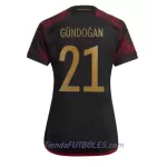 Camiseta Alemania Ilkay Gundogan 21 Mujer Segunda Mundial 2022