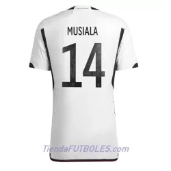 Camiseta Alemania Jamal Musiala 14 Hombre Primera Mundial 2022 Camiseta Alemania Jamal Musiala 14 Hombre Primera Mundial 2022